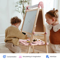 Tiny Land® Pink Magnitales Easel & Paper Roll Set