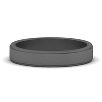 Simple Flat Wedding Band 4MM