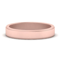 Simple Flat Wedding Band 4MM