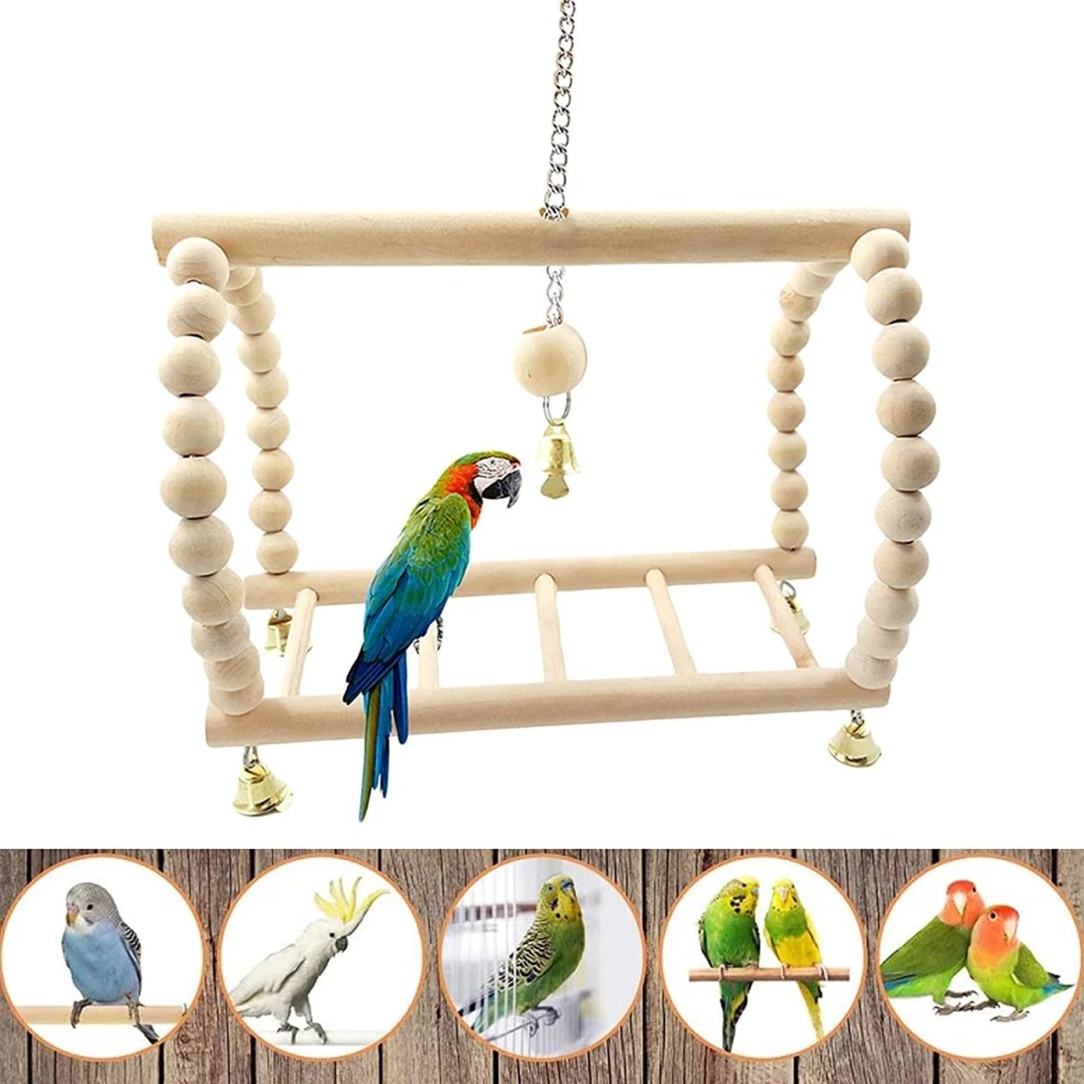 8 Pack Bird Toys for Cage Accessories - BIG FRENCHIES