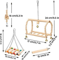 8 Pack Bird Toys for Cage Accessories - BIG FRENCHIES