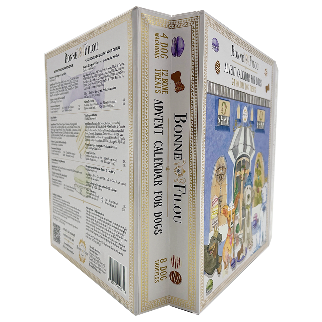 Dog Treats Advent Calendar - 24 Holiday Treats for Dogs - BIG FRENCHIES