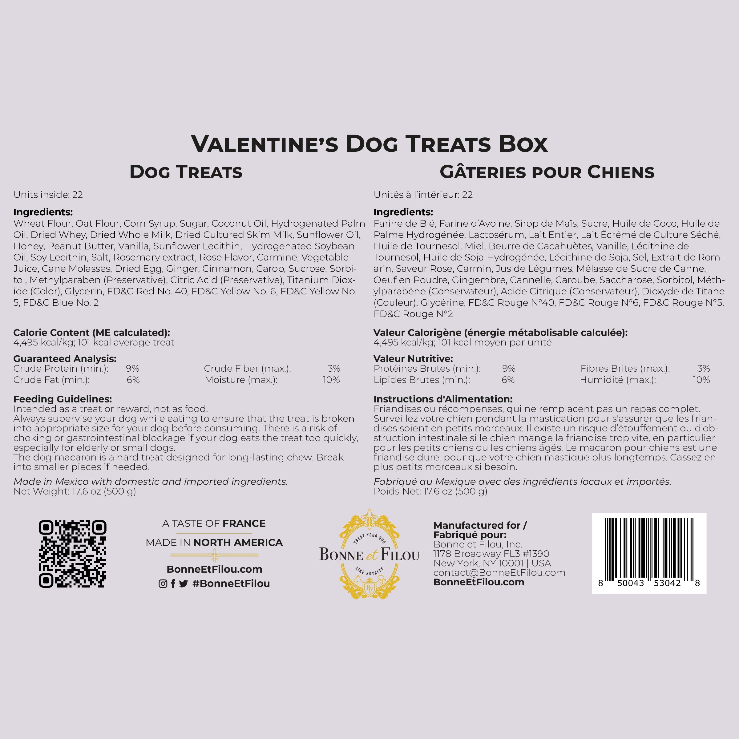 Love My Dog Themed Treats Box - BIG FRENCHIES
