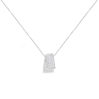14KT White Gold Diamond Box Pendant Necklace (1 cttw, H-I Color, SI2-I1 Clarity)