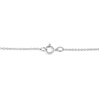 14K White Gold 1/4 Cttw Shared Prong Set Round-Ct Diamond 7 Stone Floral Cluster 18" Pendant Necklace (H-I Color, SI2-I1 Clarity)