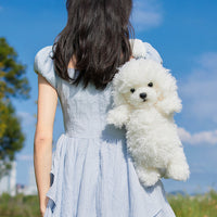 Poodle Dog Backpack – Plush Puppy Bag for Daily Use