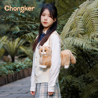 Ginger Cat Bag – Plush Shoulder Bag for Cat Lovers