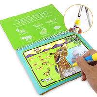 Reusable Magic Water Drawing Book With Pen Coloring Painting Book Drawing Board Juguetes Education Learning Toys for Children - BIG FRENCHIES