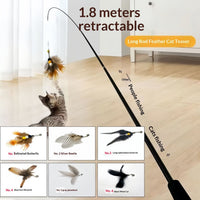 New Insect Feather Replacement Head Bell Cat Toy