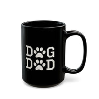 Dog Dad Black Mug