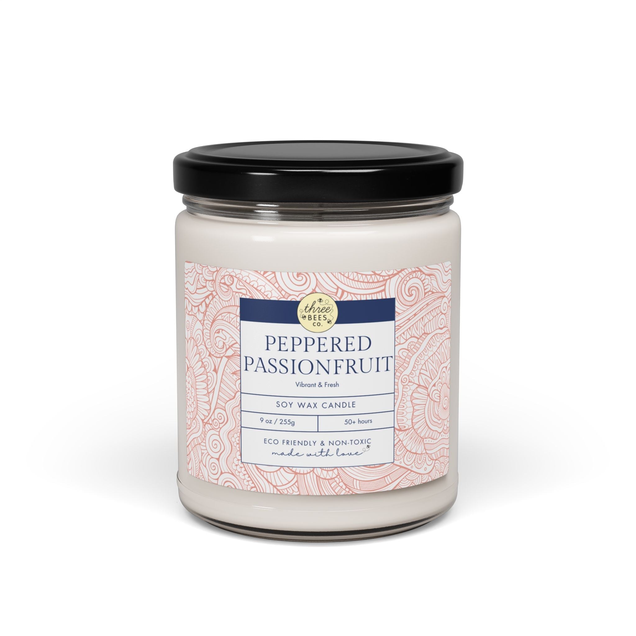 Three Bees Scented Soy Candle - 9oz - BIG FRENCHIES