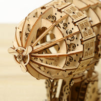 3D creative three-dimensional puzzle manual DIY wooden airship assembly tabletop decoration model children's small toy gifts