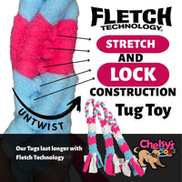 Interactive Tug & Treat-Dispenser Toy for Dogs Teething Relief Orange