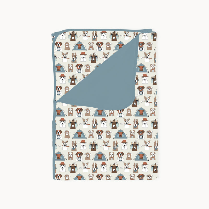 Camp Paws (Dream Blanket) - Blue - BIG FRENCHIES