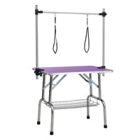 Dog Pet Grooming Table Stainless Steel Frame Rubber Pads