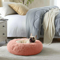 Cozy Donut Dog Bed: Anti-Anxiety & Self-Warming Comfort - BIG FRENCHIES
