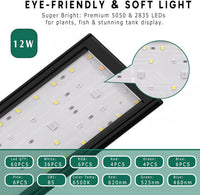 24/7 LED Aquarium Light for 18-24 Inch Plant & Fish Tank IP68 - For 12-18 Inch Tank - image 4