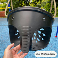 SELEWARE Black High Back Full Bucket Toddler Swing Seat w/Adjustable - Black - image 2