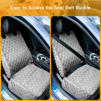 Waterproof Front Seat Car Cover 2 Pack, Full Protection – Essentials for Dogs - Gray - image 3