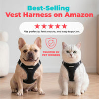 Voyager Step-in Air Dog Vest Harness - Black / XL (Chest: 20.5 - 23") - image 2