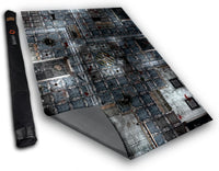 Lighter Creative 44 x 60 gridded WH40K battle mat, Iron Underhive print - view 2