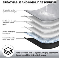 Washable Belly Bands for Male Dogs, Reusable Dog Diapers Male - XX-Large (28" -33") / Black - image 4