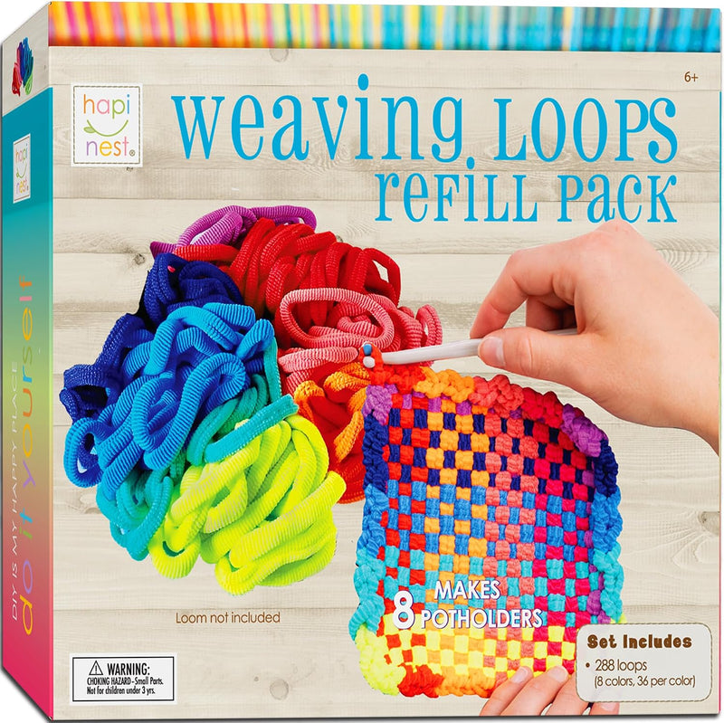 Hapinest Loom Bands Kit Potholder Weaving Loom Refill Loops