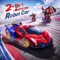 Veeniix V992 2-in-1 Spider Transform RC Robot Car Toy - Red and Blue - image 2