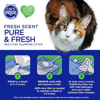 Cat's Pride Premium Lightweight Clumping Litter: Pure & Fresh - Up to 10 Days of Powerful Odor Control - Multi-Cat, Scented, 18 Pounds