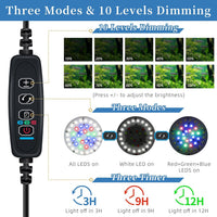 DaToo Mini Clip On Aquarium Light 7W Dimmable Small Fish Tank Light - Mini With Timer & Dimmer - image 2
