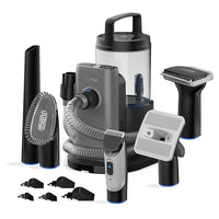 Professional Pet Grooming Vacuum Kit - Cat & Dog Grooming Kit for Easy Pet Care at Home, Quiet & Safe Dog Hair Remover Machine with Brush, Clipper, Shedding & Cleaner Tools & 2L Canister