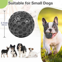 DISSKNIC Indestructible Squeaky Dog Ball, Relieves Anxiety - Small / Black - image 2