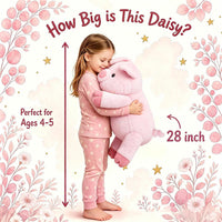 gnomantic Turtle Weighted Stuffed Animals, Plush Pillow for Kids – Fun for Kids & Family - Pink Pig / Large / Pig - image 2