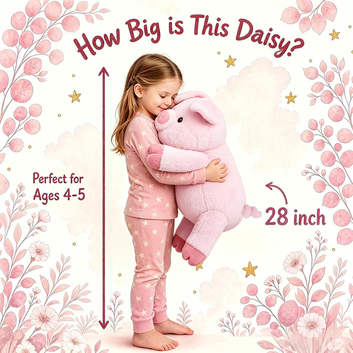 gnomantic Turtle Weighted Stuffed Animals, Plush Pillow for Kids – Fun for Kids & Family - Pink Pig / Large / Pig - image 2