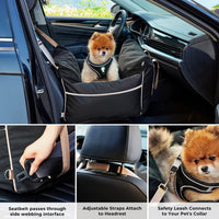 Dog Car Seat for Small Dogs - Black - image 3
