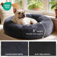 Love's cabin Calming Cat Bed for Indoor Cats - Bluish Grey / 20" - image 3