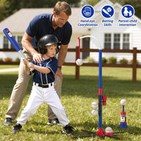 HYES 3-in-1 Baseball Set for kids Auto Pitching Machine – Fun for Kids & Family - Blue - image 3