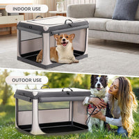 A 4 Pet 36-in Foldable Soft-Sided Dog Crate for Large Dogs – Essentials for Dogs - Grey / 40.0"L x 25.0"W x 25.0"H - image 2