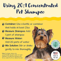 Bobbi Panter Dog Shampoo - Made in USA - All Natural Formula for Deep Nourishing and Cleasing - Concentrated 20:1 for Professional Groomers - Light Chamomile Scent, 13 Oz