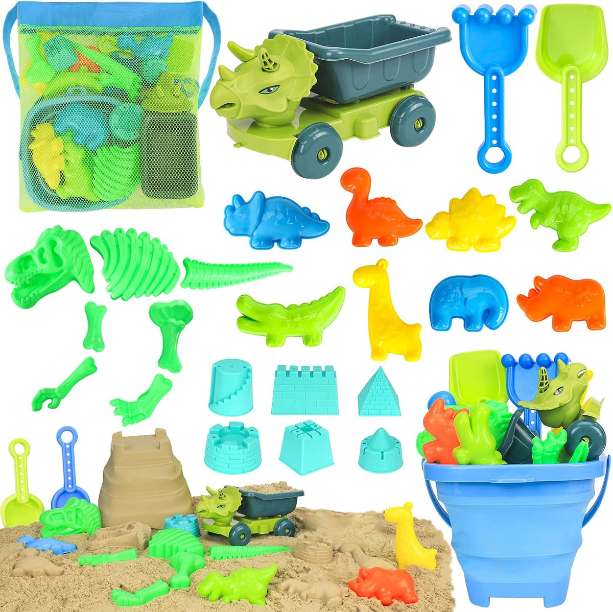 FUSPWEAO Beach Toys with Dump Truck