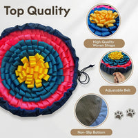 FunFurry Snuffle Mat for Dogs, Dog Puzzle Mat - Floral / 17" Bowl - image 3