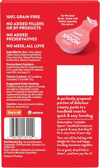 Hartz New Delectables Lickable Spoon Interactive Lickable Cat Treats for Quick & Easy Bonding, Salmon 32ct