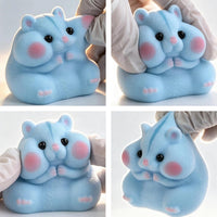 Handmade Hamster Squishy Toy - Blue - image 2