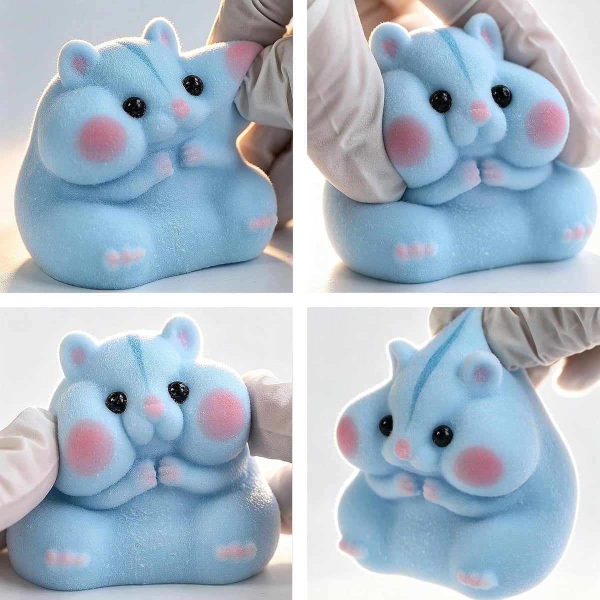 Handmade Hamster Squishy Toy - Blue - image 2