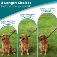 Heavy Duty Short Dog Leash - Black / 12 Inch - image 4