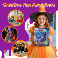 ArtCreativity Halloween water coloring books 4 pack with pumpkins, ghosts and bats and water pens - view 4