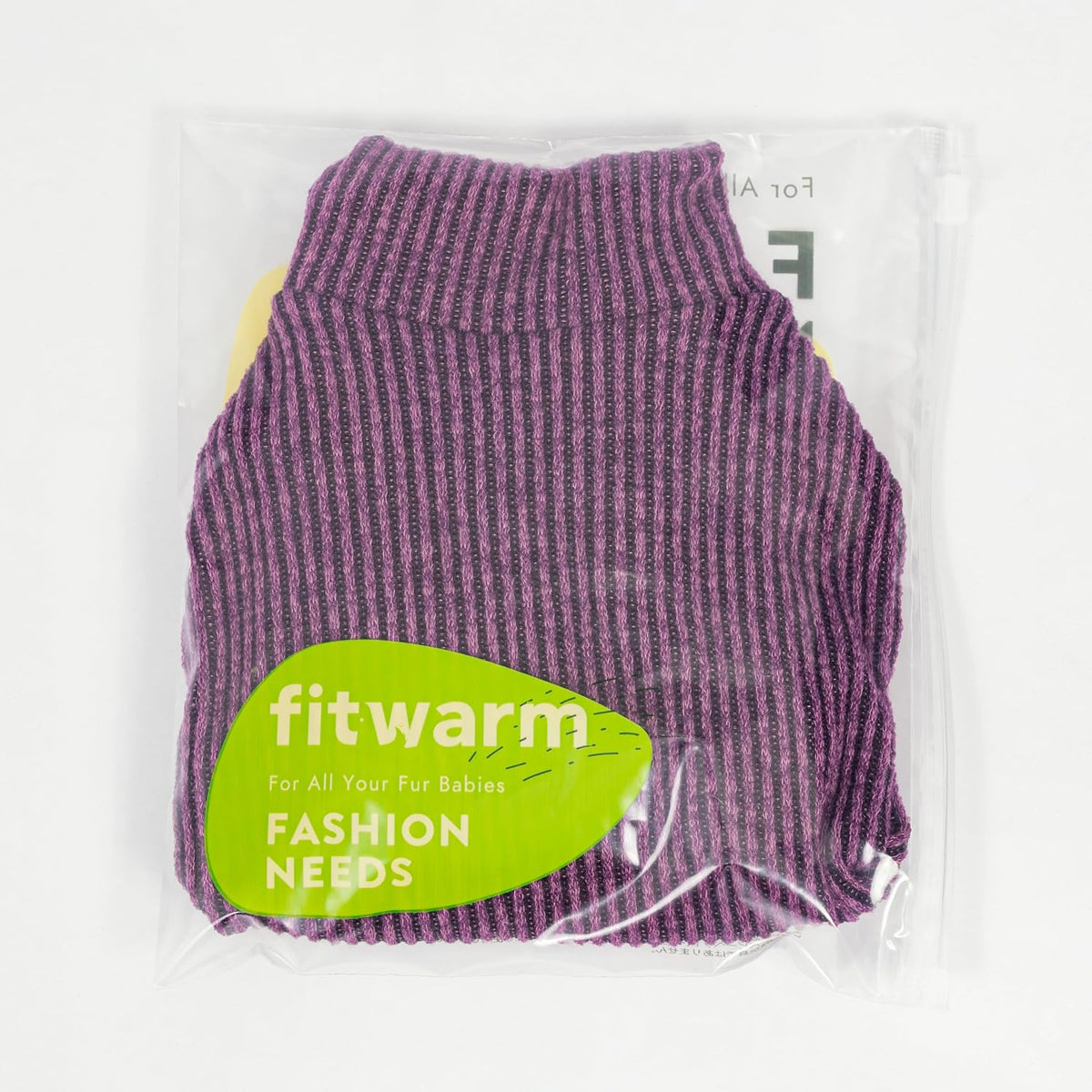 Fitwarm Turtleneck Raglan Dog Pajamas - X-Large / Purple - image 2