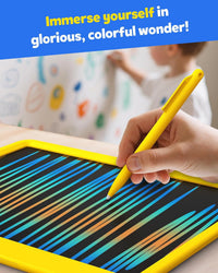 TEKFUN LCD Writing Tablet for Kids, Mess Free Doodle Board - Yellow / 12 inch - image 4