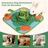 Snuffle Mat for Small Medium Dogs Nose Smell Training - Green Blue - image 4