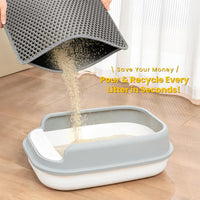 Cat Litter Mat Compact Size 23.6"x14.6" for Small Spaces - Gray / 30" x 22" (1 Pack) - image 3